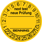 BENNING - Prüfplaketten/ test badges (1 PAK = 300 ST)