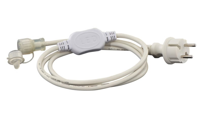 TRADEFORCE - LED-Streifen-Netzkabel 220-240 V 1,5 m Max. 500 W IP44 Typ E + F