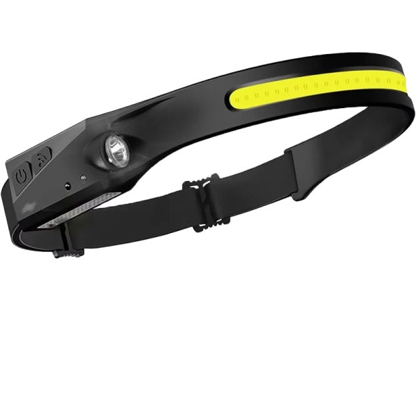 TRADEFORCE - Stirnlampe LED 300lm 31m 3,7V 1200mAh Wiederaufladbare Li-Batterie IP44 Silikonhülle