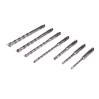TRADEFORCE - 7-teiliger Satz SDS-Plus-Hammer-Steinbohrer, 40Cr, 2 Schneiden
