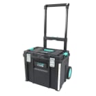 TRADEFORCE - Forcebox ineinander greifender, stapelbarer Werkzeugkasten aus Kunststoff mit Trolley