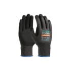 TRADEFORCE - Arbeitshandschuh Force Cut 15G Schwarze schnittfeste HPPE-Schale, schwarze Nitril-Schaumhandschuhe, Touchscreen, Größe L