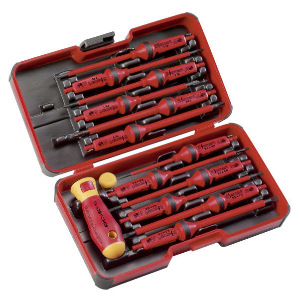 TRADEFORCE - Isolierter Schraubendrehersatz SL/PH/PZ/Torx, 14-teilig
