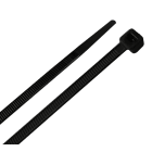 TRADEFORCE - UV-beständiger Industrie-Kabelbinder, 370 x 4,8 mm, Schwarz, Innen-/Außenbereich, 100 Stück