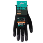 TRADEFORCE - Arbeitshandschuh Force Cut 15G Schwarze schnittfeste HPPE-Schale, schwarze Nitril-Schaumhandschuhe, Touchscreen, XL