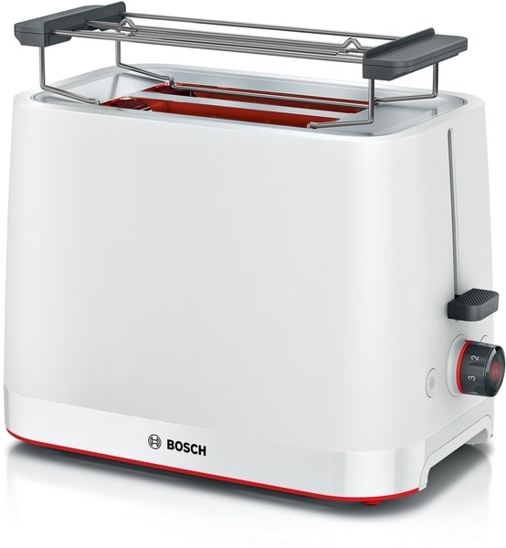 BOSCH BSHG CP - Toaster 2Schlitz 950W stufenl. Auft Aufw Brötchenaufs. weiß