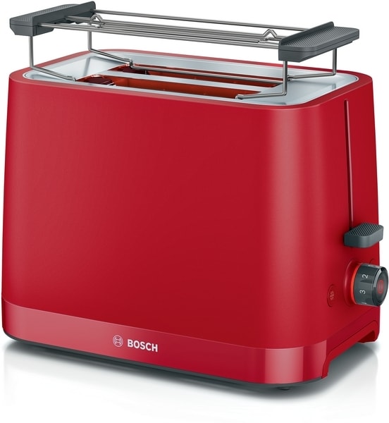 BOSCH BSHG CP - Toaster 2Schlitz 950W stufenl. Auft Aufw Brötchenaufs. rot