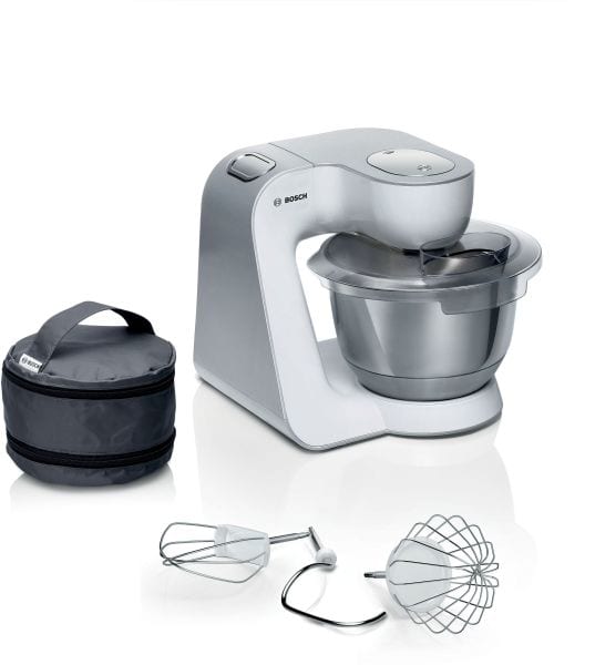 BOSCH BSHG CP - Küchenmaschine 1000W 3D 7St 3.9L EdSch inkl.3Teile Zubehörtasche ws