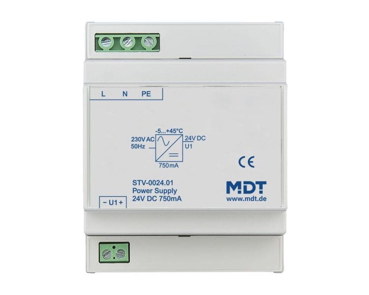 MDT - MDT Spannungsversorgung, 4TE REG, 750 mA, 24 V DC SELV