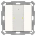 MDT - KNX RF+ Funk Taster Plus 2-fach mit Aktor, 55 mm, Reinweiß glänzend
