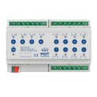 MDT - KNX Schaltaktor 12-fach, 8TE REG, 16 A, 230 V AC, C-Last, Standard, 140 µF