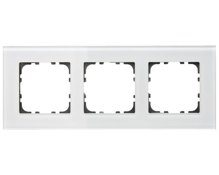MDT - MDT Glasrahmen 3-fach für 55 mm Programme, Weiß