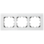 MDT - MDT Glasrahmen 3-fach für 55 mm Programme, Weiß
