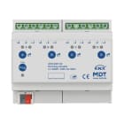 MDT - KNX Dimmaktor 4-fach, 6TE REG, 250 W, 230 V AC mit Wirkleistungsmessung