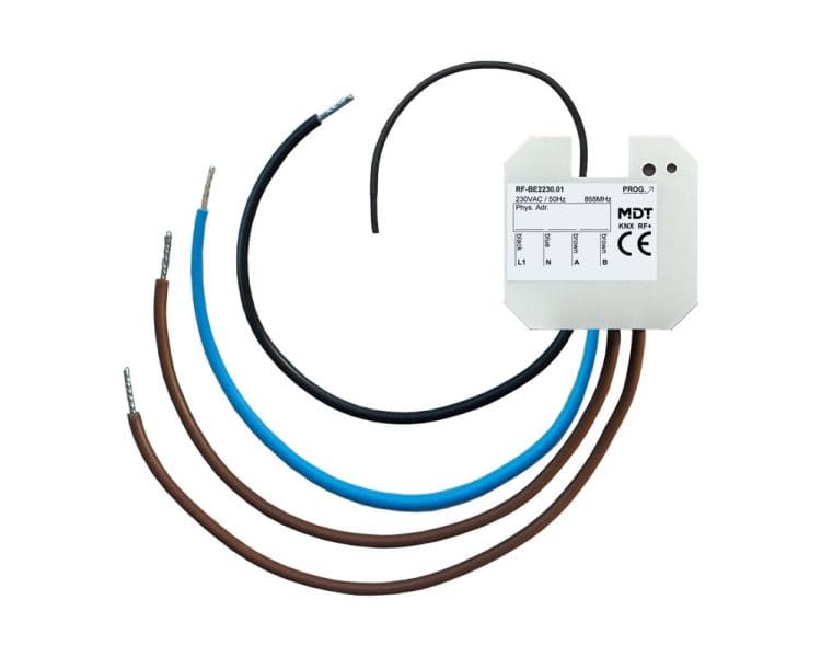 MDT - KNX RF+ Tasterschnittstelle / Tasterinterface 2-fach, UP, Ausführung 230 V AC