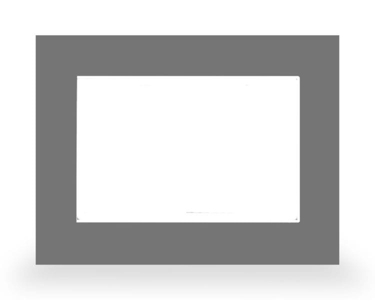 MDT - MDT Rahmen Edelstahl-Look gebürstet, 17,7 cm / 7 Zoll