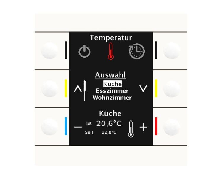 MDT - KNX Bedienzentrale Smart 86 mit Farbdisplay, Kunststoff, Reinweiß glänzend