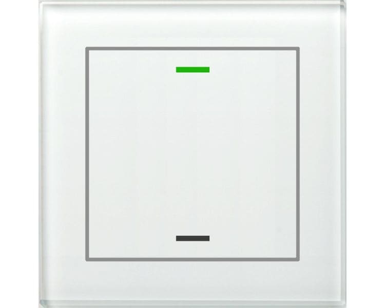 MDT - KNX Glastaster II Light 1-fach, RGBW, Temperatursensor, Weiß, Neutral