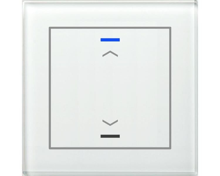 MDT - KNX Glastaster II Light 1-fach, RGBW, Weiß, Jalousie