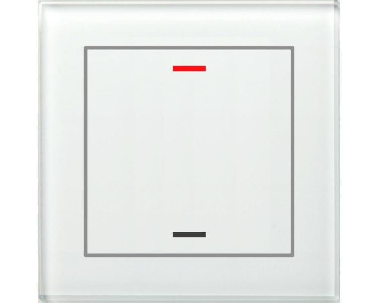 MDT - KNX Glastaster II Light 1-fach, RGBW, Weiß, Neutral