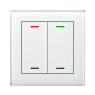 MDT - KNX Glastaster II Light 2-fach, RGBW, Weiß, Neutral