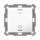 MDT - KNX Taster Light 55 1-fach, RGBW, Reinweiß glänzend, Schalten
