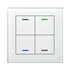 MDT - KNX Glastaster II Light 4-fach, RGBW, Temperatursensor, Weiß, Neutral