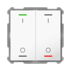 MDT - KNX Taster Light 63 2-fach, RGBW, Studioweiß glänzend, Schalten