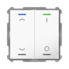 MDT - KNX Taster Light 63 2-fach, RGBW, Studioweiß glänzend, Jalousie_Schalten