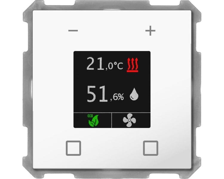 MDT - KNX Raumtemperatur-Nebenstelle Smart 63, Studioweiß glänzend