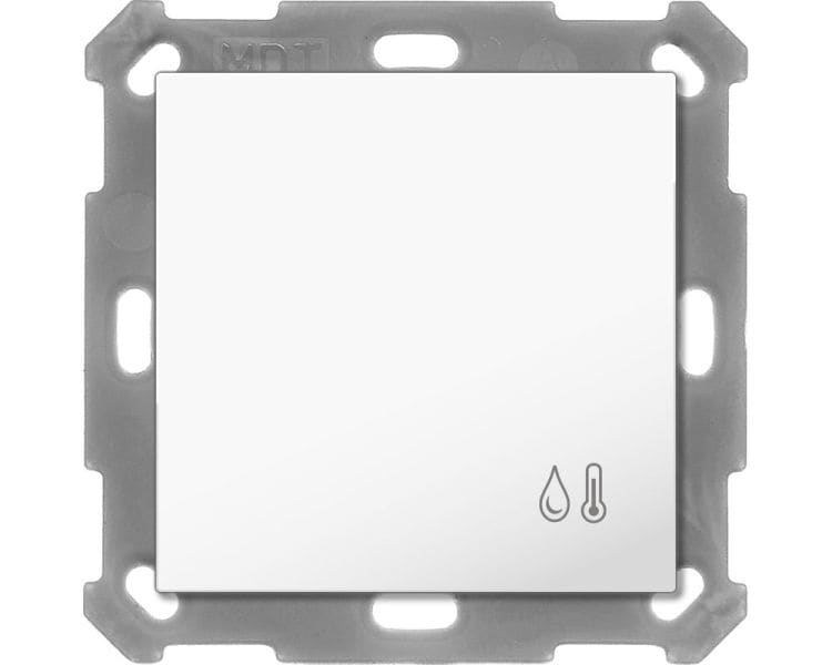 MDT - KNX Raumtemperatur-/Feuchtesensor 55, Reinweiß glänzend