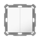 MDT - KNX Taster Light 55 Basic 2-fach, Reinweiß glänzend, Neutral