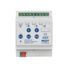 MDT - KNX Universalaktor 4-fach, 4TE REG, 16 A, 230 V AC, 100 µF, 15 EVG