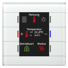 MDT - KNX Glastaster II Smart mit Farbdisplay und Temperatursensor, Weiß
