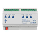MDT - KNX Schaltaktor 6-fach, 8TE REG, 16/20 A, 230 V AC, Wirkleistungszähler, 200 µF