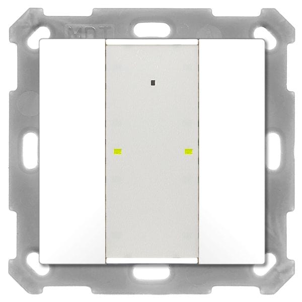 MDT - KNX Taster Plus 55 2-fach, Reinweiß glänzend