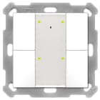 MDT - KNX Taster Plus 55 Plus 4-fach, Reinweiß glänzend