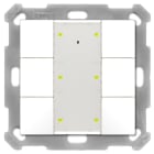 MDT - KNX Taster Plus 55 6-fach, Reinweiß glänzend