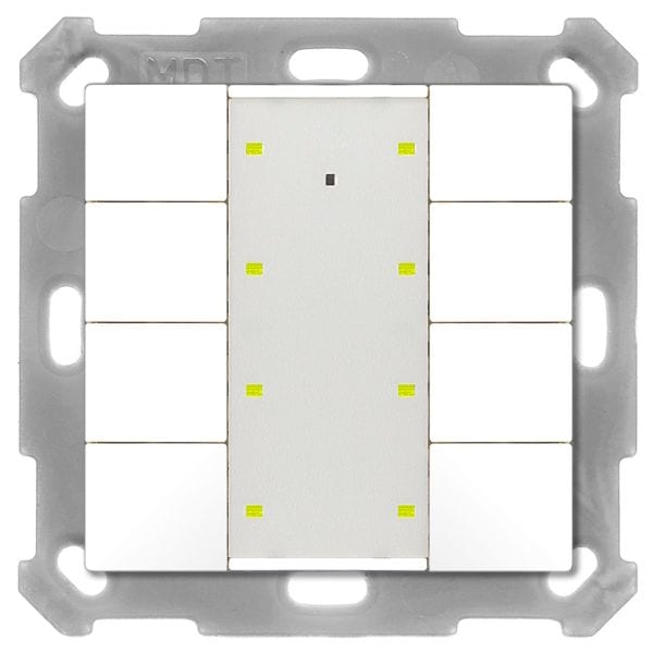 MDT - KNX Taster Plus 55 8-fach, Reinweiß glänzend