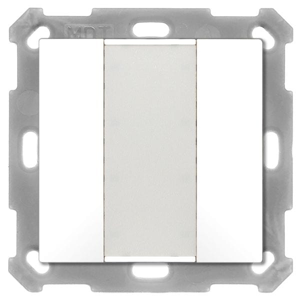 MDT - KNX Taster 55 2-fach, Reinweiß matt