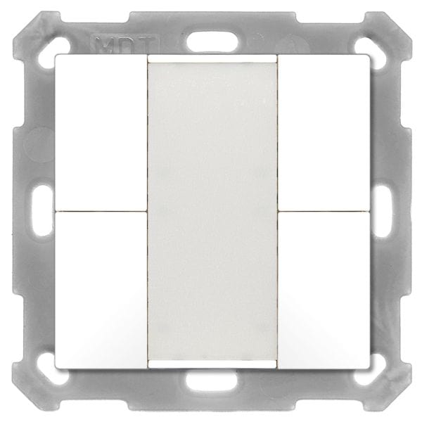 MDT - KNX Taster 55 4-fach, Reinweiß matt