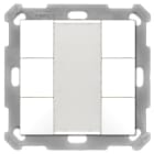 MDT - KNX Taster 55 6-fach, Reinweiß glänzend