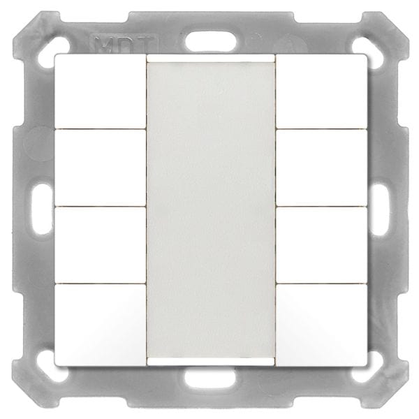 MDT - KNX Taster 55 8-fach, Reinweiß matt