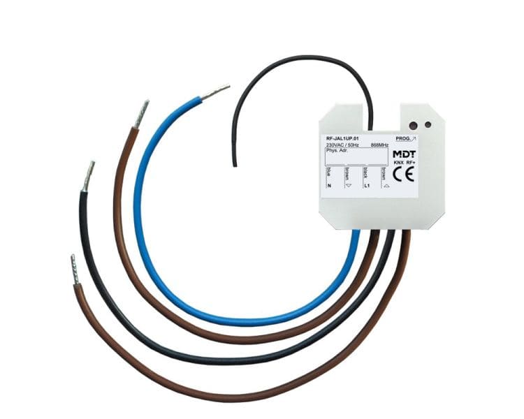 MDT - KNX RF+ Funk Jalousieaktor 1-fach, UP, 10 A, 230 V AC