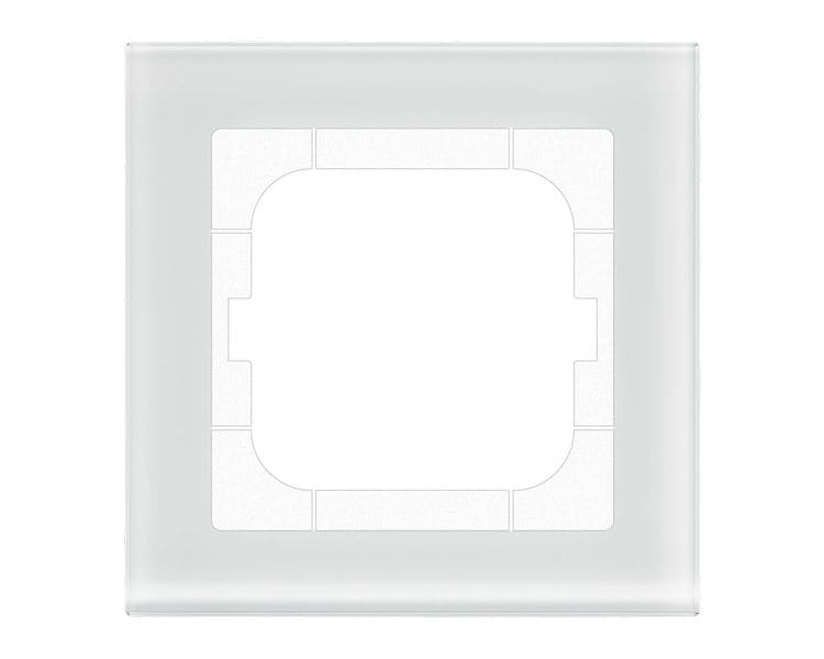 MDT - MDT Glasrahmen 1-fach für 63 mm Programme, Weiß