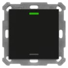 MDT - KNX Taster Light 55 1-fach, RGBW, Temperatursensor, Schwarz matt, Neutral