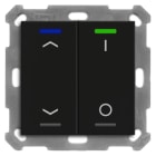 MDT - KNX Taster Light 55 2-fach, RGBW, Schwarz matt, Jalousie_Schalten