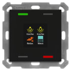 MDT - KNX Taster Smart 55 4-fach mit Farbdisplay, Schwarz matt
