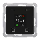 MDT - KNX Raumtemperatur-Nebenstelle Smart 55, Schwarz matt