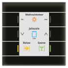 MDT - KNX Glastaster II Smart mit Farbdisplay, Schwarz